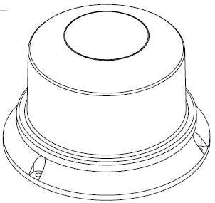 Strobe-Red-Plastic-36 LED Clear Lens 12-24V